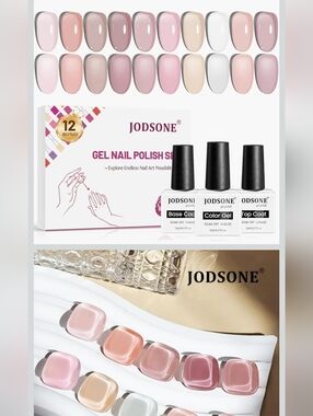 JODSONE Color Gel Nail Polish Set - Pink Shades